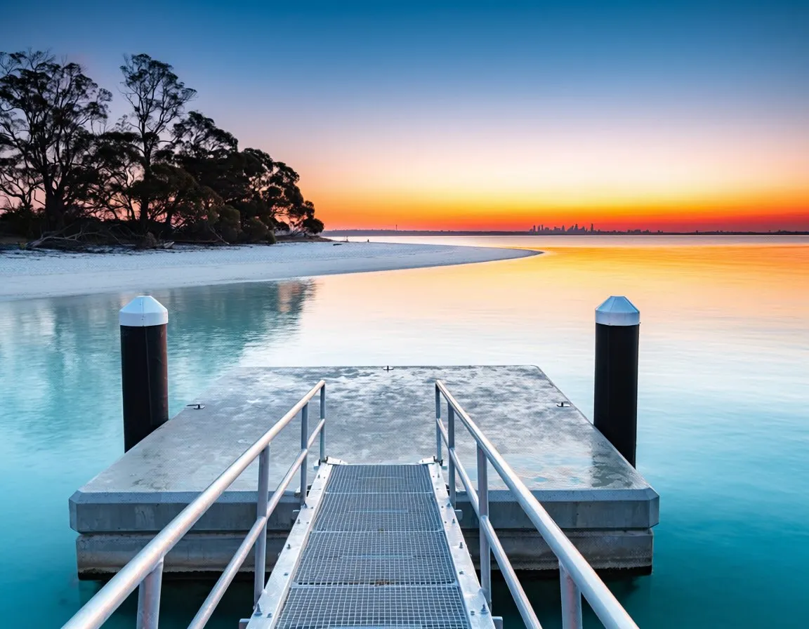 Muriel Henchman Park pontoon, The Spit, night fishing pick-up point